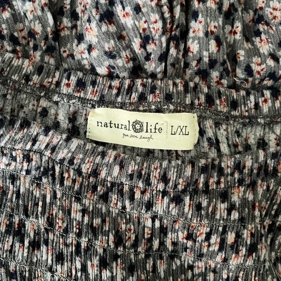 NATURAL LIFE Pattered Wide Leg Jumpsuit - Picture 5 of 6